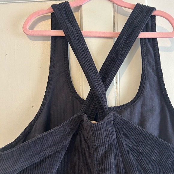 Rich Dark Blue Corduroy Pinafore Fatface Dress - Picture 3 of 3